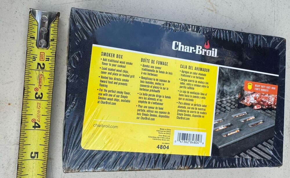 NEW Char-Broil Cast Iron Smoker Box